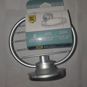 Silver Suction Soap Holder